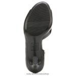 bombas | zapatos de tacón peep toe resistentes 60D4P0538 Naturalizer mujer charol negro - Imagen 7