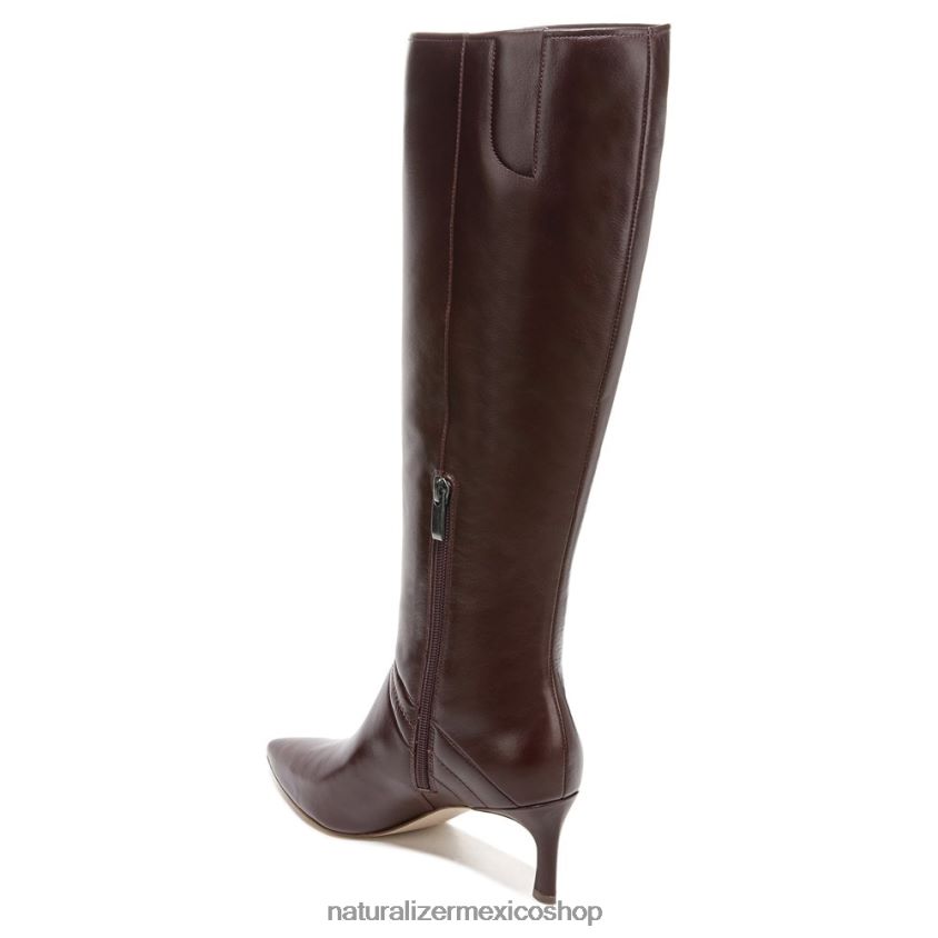 botas | 27 edit falencia bota de vestir hasta la rodilla 60D4P0248 Naturalizer mujer vino de cuero - Imagen 8