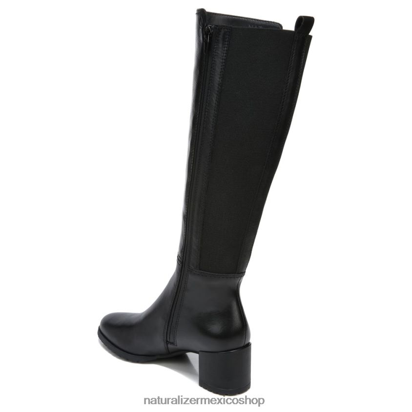 botas | bota alta hasta la rodilla de pantorrilla ancha brent 60D4P0228 Naturalizer mujer cuero negro - Imagen 8