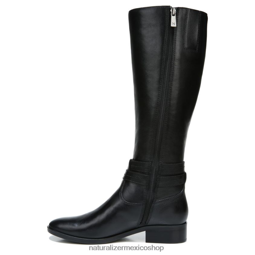 botas | bota alta hasta la rodilla de pantorrilla ancha reid 60D4P0596 Naturalizer mujer cuero negro - Imagen 3