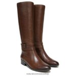 botas | bota alta hasta la rodilla de pantorrilla ancha reid 60D4P0597 Naturalizer mujer cuero canela