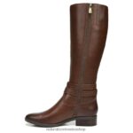 botas | bota alta hasta la rodilla de pantorrilla ancha reid 60D4P0597 Naturalizer mujer cuero canela - Imagen 3