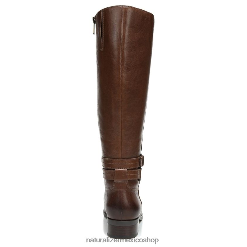 botas | bota alta hasta la rodilla de pantorrilla ancha reid 60D4P0597 Naturalizer mujer cuero canela - Imagen 6