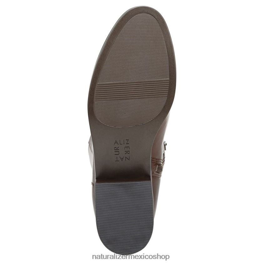 botas | bota alta hasta la rodilla de pantorrilla ancha reid 60D4P0597 Naturalizer mujer cuero canela - Imagen 7