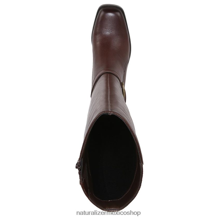 botas | bota de montar elliot 60D4P0636 Naturalizer mujer barra de chocolate de cuero - Imagen 4
