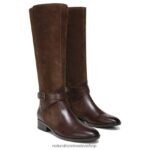 botas | bota de montar rena 60D4P0252 Naturalizer mujer barra de chocolate de cuero