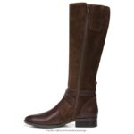 botas | bota de montar rena de pantorrilla ancha 60D4P0255 Naturalizer mujer barra de chocolate de cuero - Imagen 3
