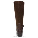 botas | bota de montar rena de pantorrilla ancha 60D4P0255 Naturalizer mujer barra de chocolate de cuero - Imagen 5