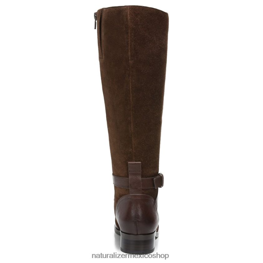 botas | bota de montar rena de pantorrilla ancha 60D4P0255 Naturalizer mujer barra de chocolate de cuero - Imagen 5