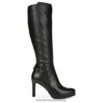 botas | bota de vestir de pantorrilla ancha tai 60D4P0686 Naturalizer mujer cuero negro - Imagen 2
