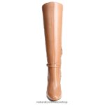 botas | bota henny de pantorrilla ancha hasta la rodilla 60D4P0639 Naturalizer mujer cuero marrón café - Imagen 4