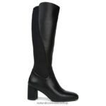 botas | bota impermeable hasta la rodilla axel 60D4P0249 Naturalizer mujer cuero negro/tela - Imagen 2