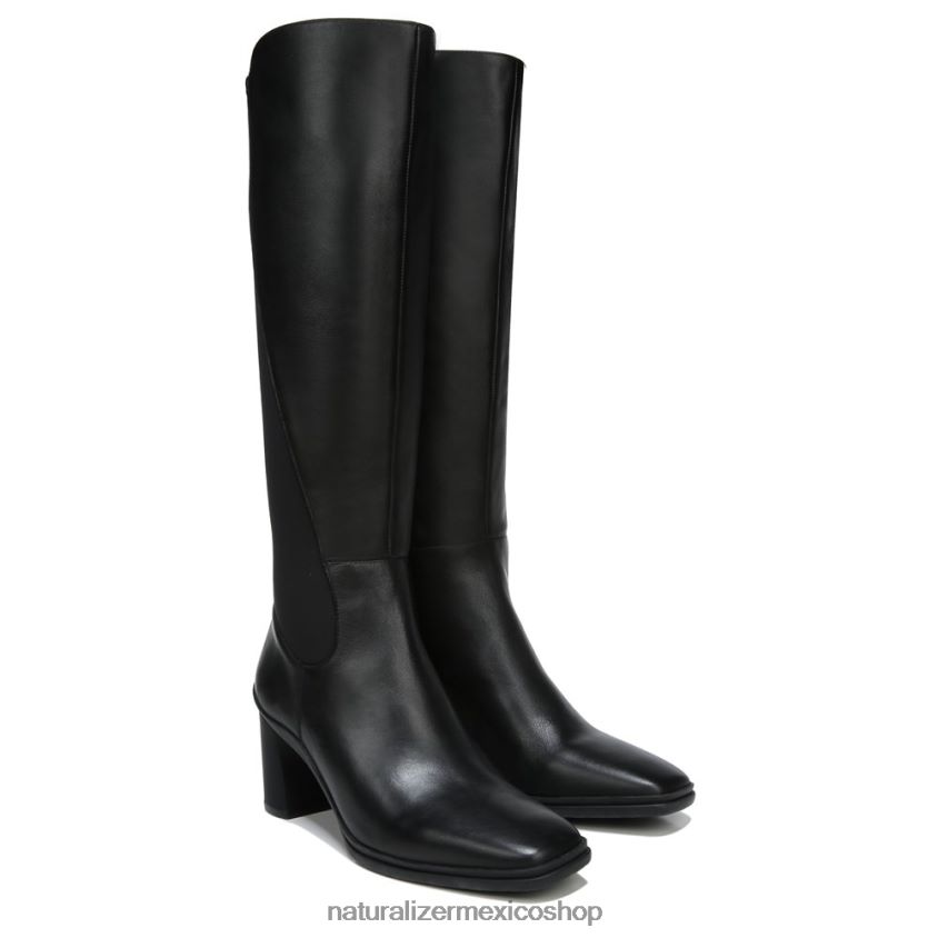 botas | bota impermeable hasta la rodilla axel 60D4P0249 Naturalizer mujer cuero negro/tela - Imagen 1