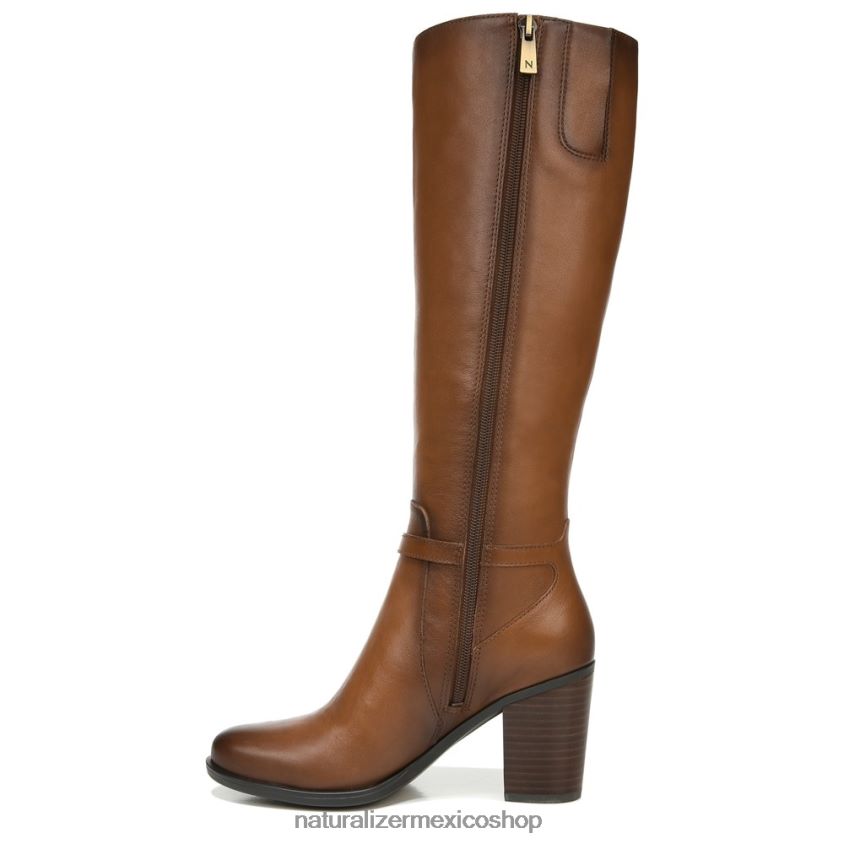 botas | bota kalina de pantorrilla ancha hasta la rodilla 60D4P0256 Naturalizer mujer cuero de especias de sidra - Imagen 3