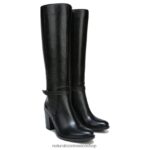 botas | bota kalina de pantorrilla ancha hasta la rodilla 60D4P0257 Naturalizer mujer cuero negro