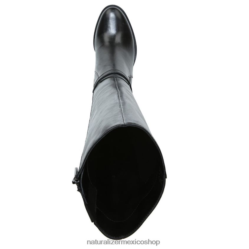 botas | bota kalina de pantorrilla ancha hasta la rodilla 60D4P0257 Naturalizer mujer cuero negro - Imagen 4
