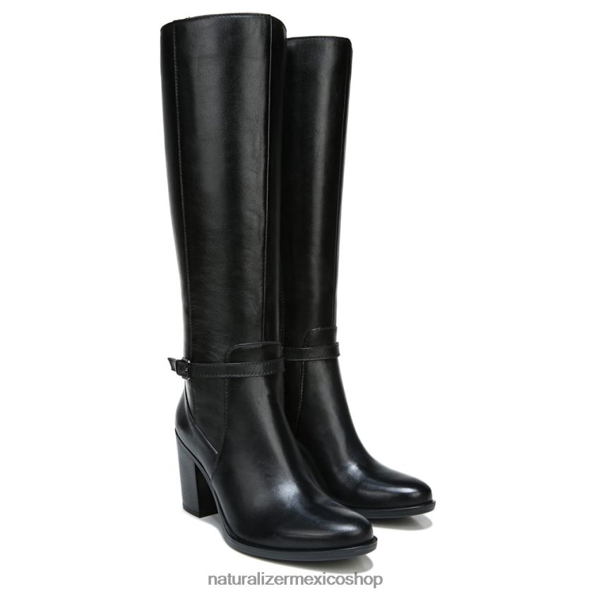 botas | bota kalina de pantorrilla ancha hasta la rodilla 60D4P0257 Naturalizer mujer cuero negro - Imagen 1