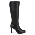 botas | botas altas hasta la rodilla de pantorrilla ancha taelynn 60D4P0642 Naturalizer mujer cuero negro - Imagen 2