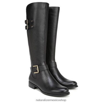 botas | botas hasta la rodilla de pantorrilla ancha jessie 60D4P0271 Naturalizer mujer cuero negro