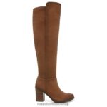 botas | botas por encima de la rodilla kyrie 60D4P0285 Naturalizer mujer gamuza de té inglés - Imagen 2