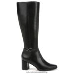 botas | botas waylon de pantorrilla ancha hasta la rodilla 60D4P0600 Naturalizer mujer sintético texturizado negro - Imagen 2