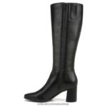 botas | botas waylon de pantorrilla ancha hasta la rodilla 60D4P0600 Naturalizer mujer sintético texturizado negro - Imagen 3