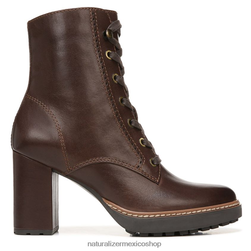 botas | callie botín 60D4P0237 Naturalizer mujer barra de chocolate de cuero - Imagen 2