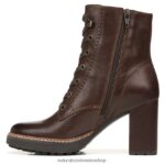 botas | callie botín 60D4P0237 Naturalizer mujer barra de chocolate de cuero - Imagen 3