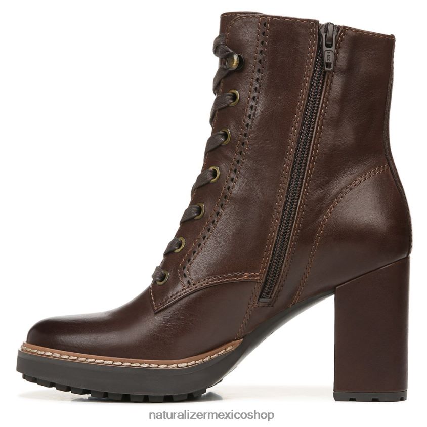 botas | callie botín 60D4P0237 Naturalizer mujer barra de chocolate de cuero - Imagen 3