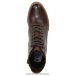 botas | callie botín 60D4P0237 Naturalizer mujer barra de chocolate de cuero - Imagen 4