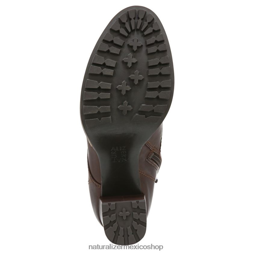botas | callie botín 60D4P0237 Naturalizer mujer barra de chocolate de cuero - Imagen 7