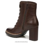 botas | callie botín 60D4P0237 Naturalizer mujer barra de chocolate de cuero - Imagen 8