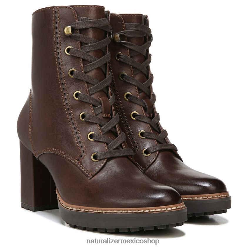 botas | callie botín 60D4P0237 Naturalizer mujer barra de chocolate de cuero - Imagen 1