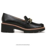mocasines | holgazán 60D4P0152 Naturalizer mujer cuero negro - Imagen 2