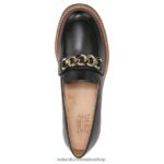 mocasines | holgazán 60D4P0152 Naturalizer mujer cuero negro - Imagen 4