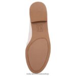 mocasines | holgazán stevie 60D4P0261 Naturalizer mujer cuero satinado beige perla - Imagen 7