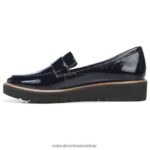 mocasines | mocasín adiline 60D4P0169 Naturalizer mujer cuero azul marino francés - Imagen 3