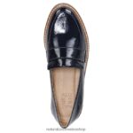mocasines | mocasín adiline 60D4P0169 Naturalizer mujer cuero azul marino francés - Imagen 4