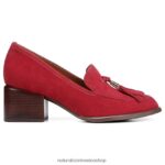 mocasines | mocasín trixie 60D4P0655 Naturalizer mujer ante rojo rubí - Imagen 2