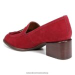 mocasines | mocasín trixie 60D4P0655 Naturalizer mujer ante rojo rubí - Imagen 8