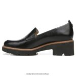 mocasines | mocasines con suela dentada Darry 60D4P0164 Naturalizer mujer cuero negro - Imagen 3