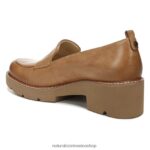 mocasines | mocasines con suela dentada Darry 60D4P0165 Naturalizer mujer cuero caramelo - Imagen 8