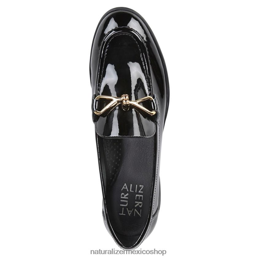 mocasines | mocasines sin cordones Ravenna 60D4P079 Naturalizer mujer charol negro - Imagen 4