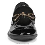 mocasines | mocasines sin cordones Ravenna 60D4P079 Naturalizer mujer charol negro - Imagen 5