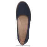 pisos | alma idea bailarina plana 60D4P0366 Naturalizer mujer azul marino sintético - Imagen 4