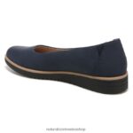 pisos | alma idea bailarina plana 60D4P0366 Naturalizer mujer azul marino sintético - Imagen 8