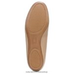 pisos | bailarinas maxwell 60D4P0175 Naturalizer mujer crema brulée de cuero - Imagen 7