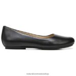 pisos | bailarinas maxwell 60D4P0184 Naturalizer mujer cuero negro - Imagen 2