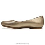 pisos | bailarinas maxwell 60D4P0186 Naturalizer mujer cuero dorado claro - Imagen 3