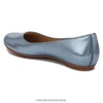 pisos | bailarinas maxwell 60D4P0190 Naturalizer mujer cuero azul aire océano - Imagen 8